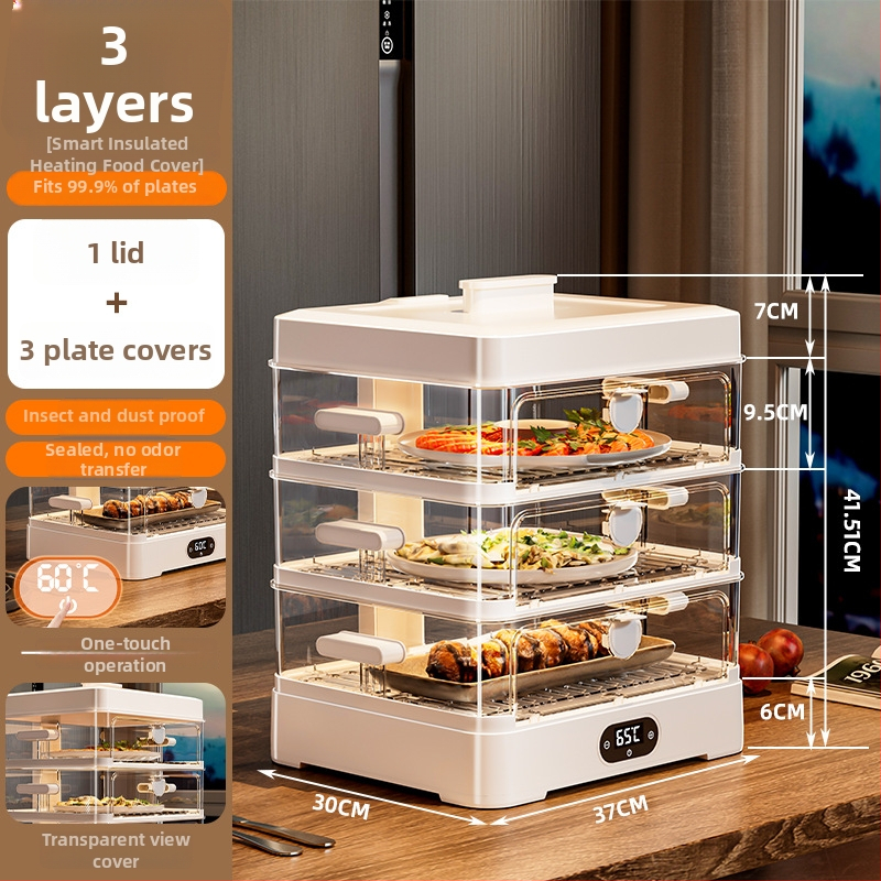 Bear Meow Išmanus Kištinis Izoliuotas Maisto Dėklo Viršelis, Daugiapakopis, Plastikas, 2024 m. Rudens Paleidimas