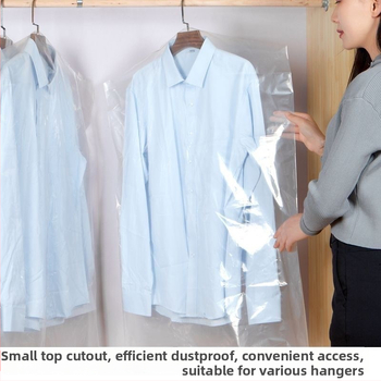 Plastikust riidekaitsekate, läbipaistev, riputatav, kaitseb tolmu ja niiskuse eest