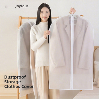 PEVA drēbju putekļu soma, caurspīdīga, mazgājama, pakarināma, putekļu un mitruma aizsardzība, jakām un kostīmiem