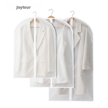 PEVA drēbju putekļu soma, caurspīdīga, mazgājama, pakarināma, putekļu un mitruma aizsardzība, jakām un kostīmiem