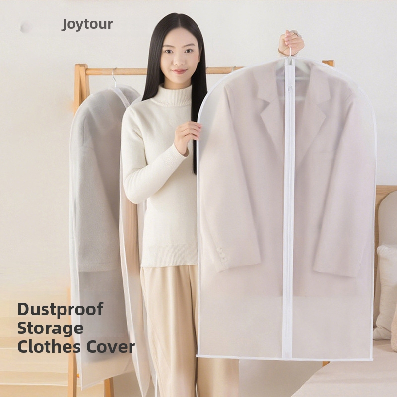 PEVA drēbju putekļu soma, caurspīdīga, mazgājama, pakarināma, putekļu un mitruma aizsardzība, jakām un kostīmiem