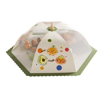 Πτυσσόμενο κάλυμμα φαγητού από δίχτυ – κατά των κουνουπιών, προστασία από τη σκόνη, για τα υπολείμματα φαγητού