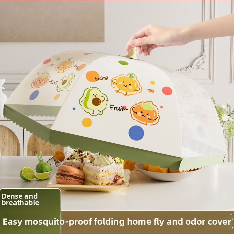 Sulankstomas tinklinis maisto gaubtas – nuo uodų, dulkių, maisto likučių