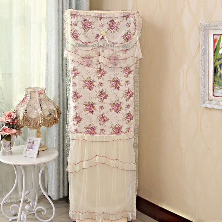 Husă pentru aer condiționat pentru dulap pătrat, din dantelă, stil modern minimalist; compoziția țesăturii: principal 50%, secundar 20%.