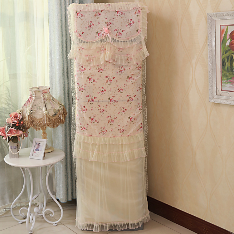 Husă pentru aer condiționat pentru dulap pătrat, din dantelă, stil modern minimalist; compoziția țesăturii: principal 50%, secundar 20%.