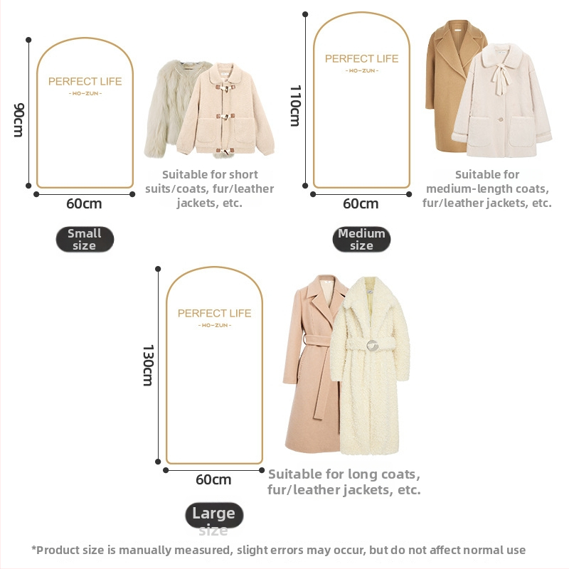 Organza apģērbu putekļu aizsargs – mūsdienīgs minimālisma stils, putekļu aizsardzība palto un kostīmu glabāšanai