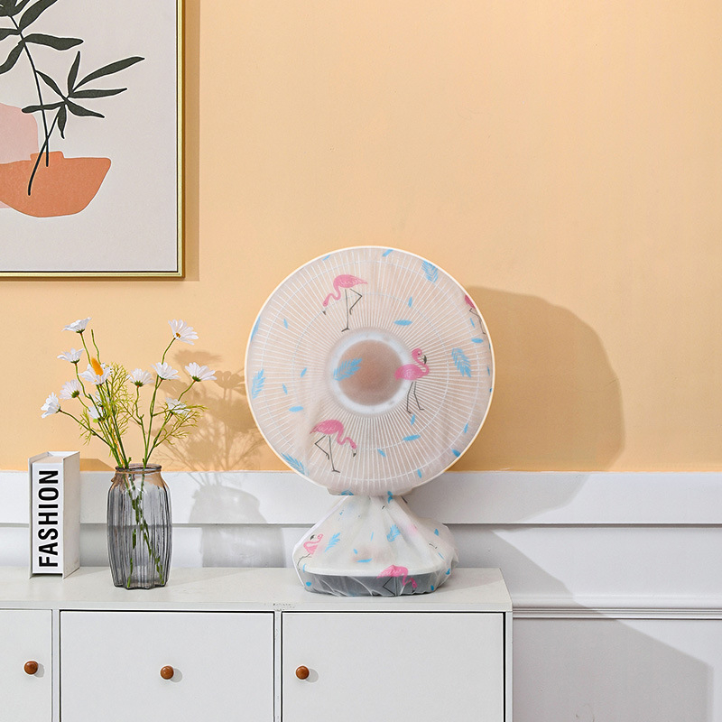 Darbalaukio ventiliatoriaus dulkių apsaugos dangtelis su kūrybiniu 3D spausdinimu, PEVA medžiaga, visiška apsauga