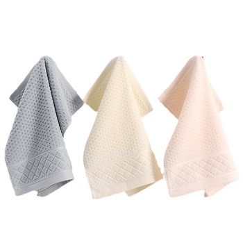 Kvadratni ručnik za vrtić, Jacquard 32 vlakna od 99% pamuka, 48 g, prilagođeni logotip