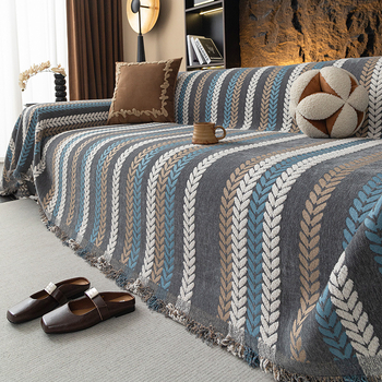 Chenille kanapéhuzat sarokkanapéra, modern minimalista stílus