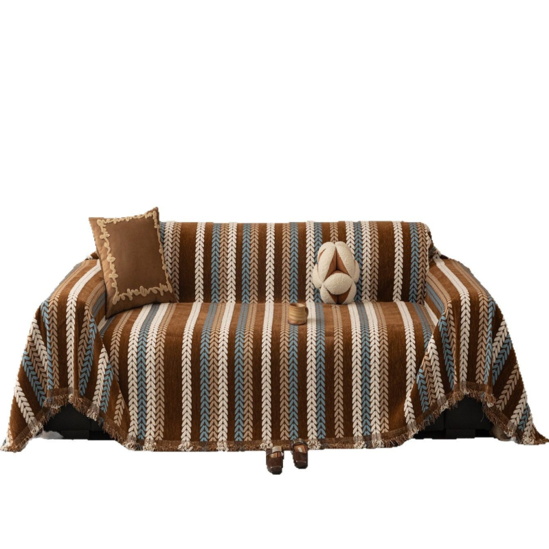 Chenille kanapéhuzat sarokkanapéra, modern minimalista stílus