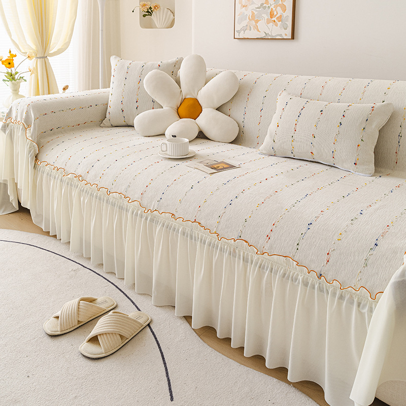 Sofapárnahuzat Chenille, univerzális kivitel, egyszerű minta, minimalistán modern stílus, párna típus