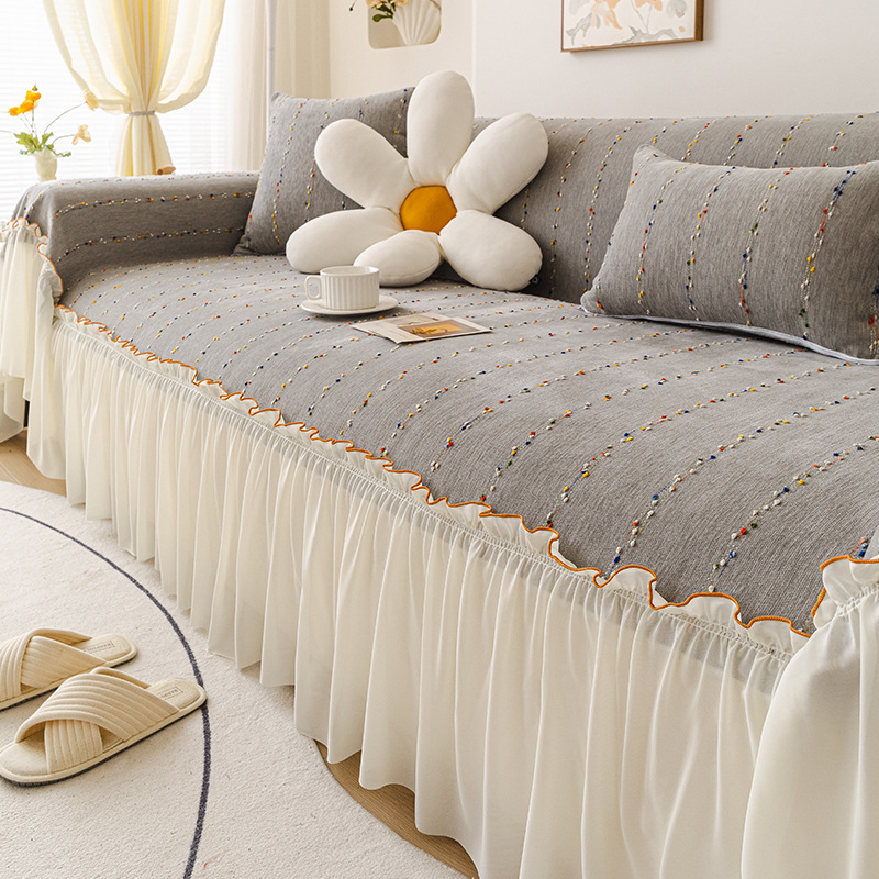 Sofapárnahuzat Chenille, univerzális kivitel, egyszerű minta, minimalistán modern stílus, párna típus