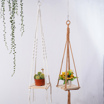 Boemski ručno tkan goblen od pamukovog užeta, prugast uzorak, pogodan za dnevni boravak i spavaću sobu