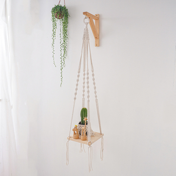 Boemski ručno tkan goblen od pamukovog užeta, prugast uzorak, pogodan za dnevni boravak i spavaću sobu