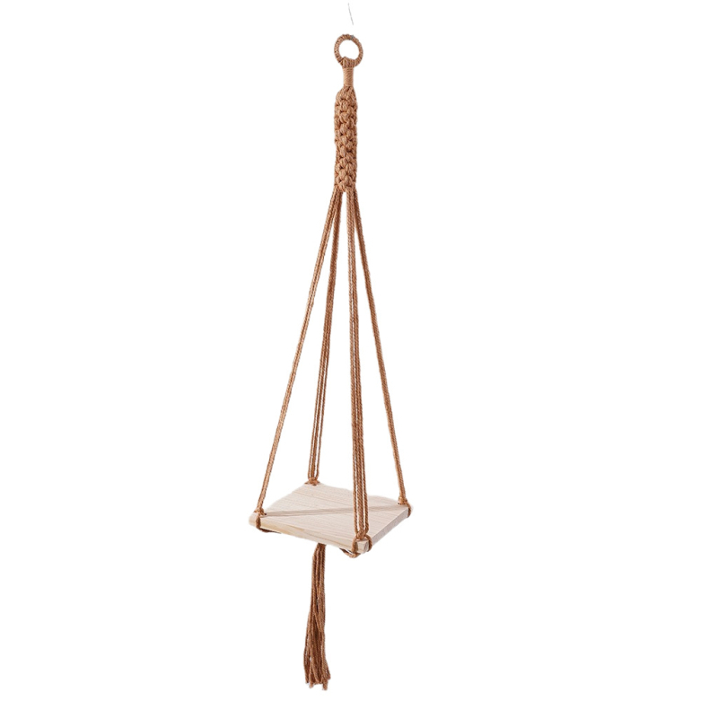 Boemski ručno tkan goblen od pamukovog užeta, prugast uzorak, pogodan za dnevni boravak i spavaću sobu