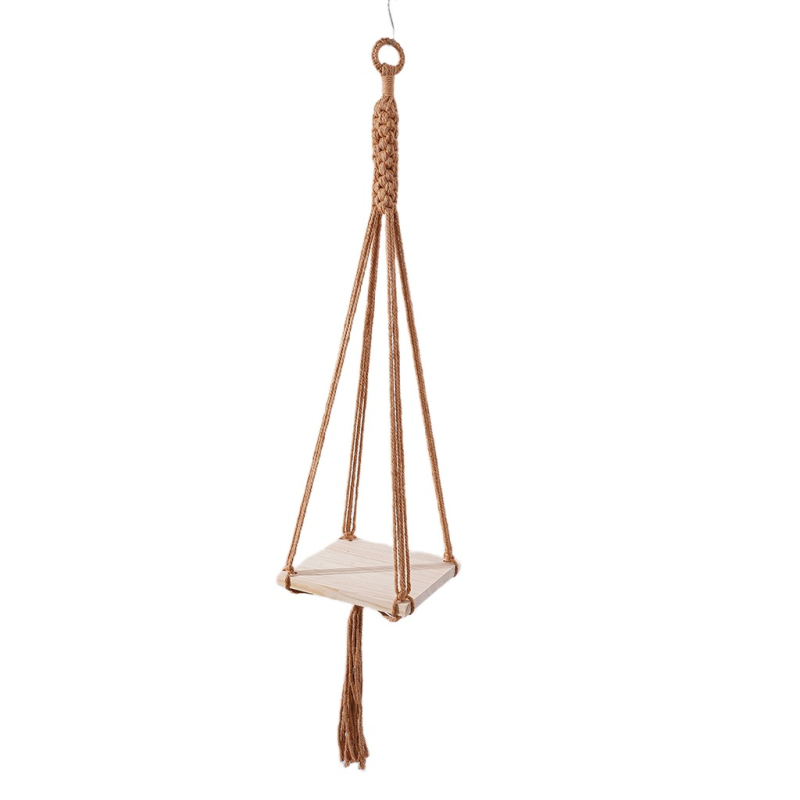 Boemski ručno tkan goblen od pamukovog užeta, prugast uzorak, pogodan za dnevni boravak i spavaću sobu