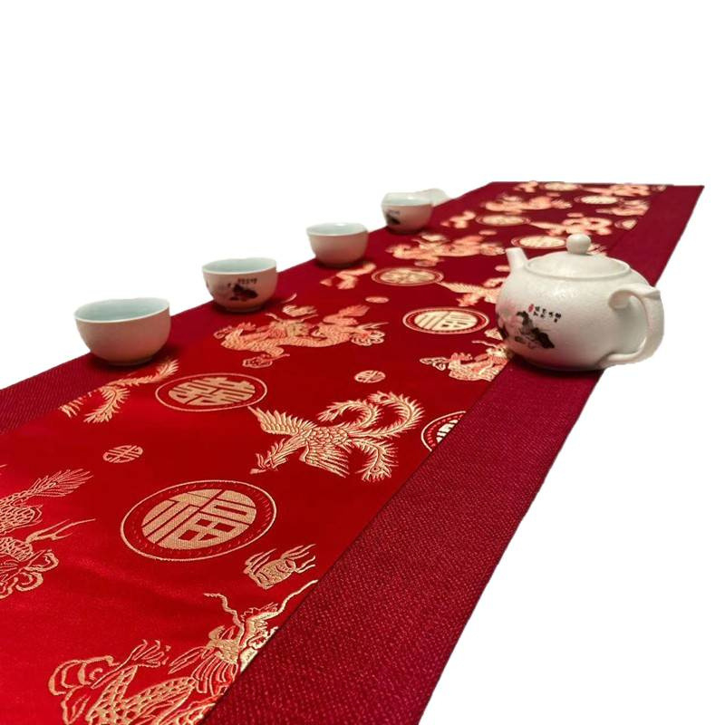 Asztalterítő, kínai stílusú, textile anyag, poliészter rost, nappali használatra