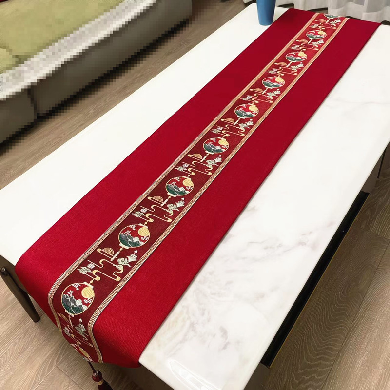 Asztalterítő, kínai stílusú, textile anyag, poliészter rost, nappali használatra