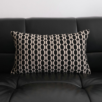 Pletena navlaka za jastučnicu s geometrijskim uzorkom, lagani luksuz, moderni minimalistički stil, retro dizajn za dnevni boravak