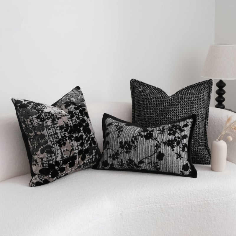 Μαξιλαροθήκη με γεωμετρικό μοτίβο από πολυεστέρα, μοντέρνο μινιμαλιστικό στυλ, διαθέσιμη παραμετροποίηση