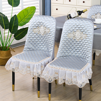 Κυρτό κάλυμμα καρεκλών τραπεζαρίας - βαμβάκι, μοντέρνος μινιμαλισμός, μονόχρωτο σχέδιο