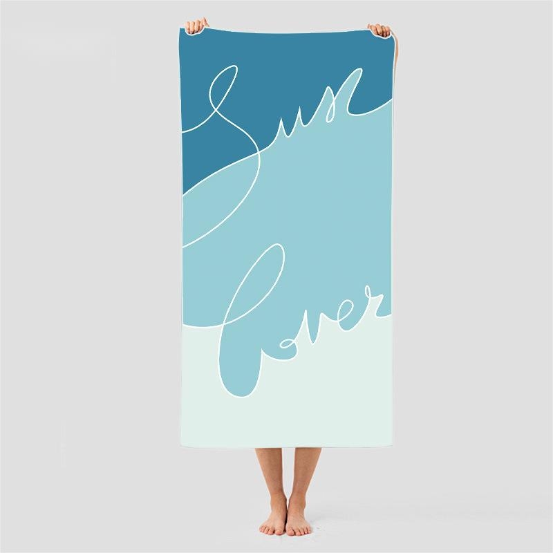 Πετσέτα παραλίας από υπερλεπτές ίνες, ταχεία στέγνωμα, 200–300 γρ, ανθεκτική στην άμμο, αθλητική πετσέτα