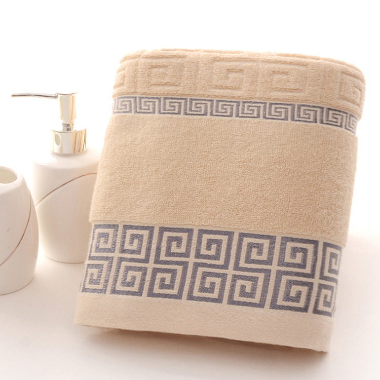 Unisex ručnik za kupanje i plažu od pamuka, 400-500 g, 32 niti, Jacquard/obična tkanina, izšiven