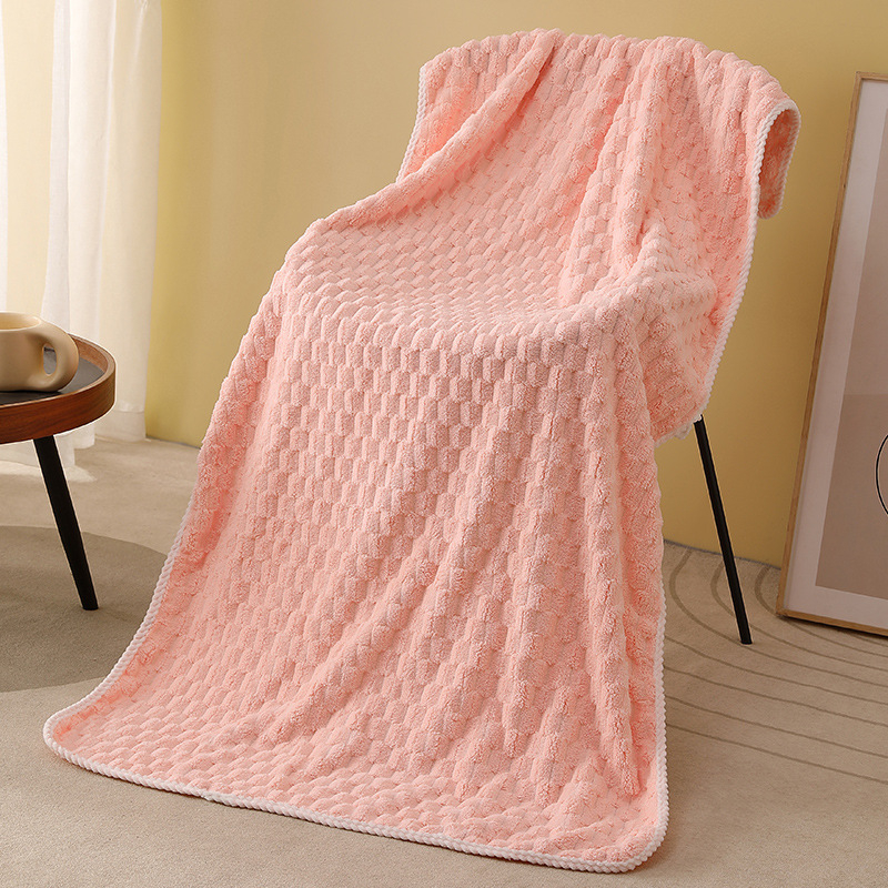 Keli Coral Fleece kupaonski i plažni ručnik, debeli upijački, tkanina Cut-pile, 150D, masa 300–400 g