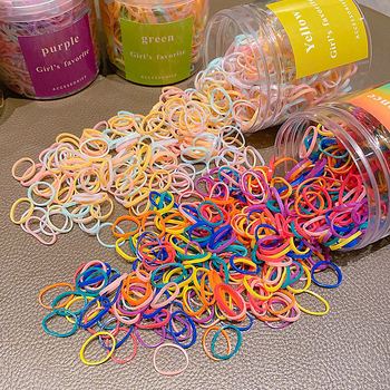 Детска еднократна гумена лента за коса, ръчна изработка, смесен материал, принцес стил