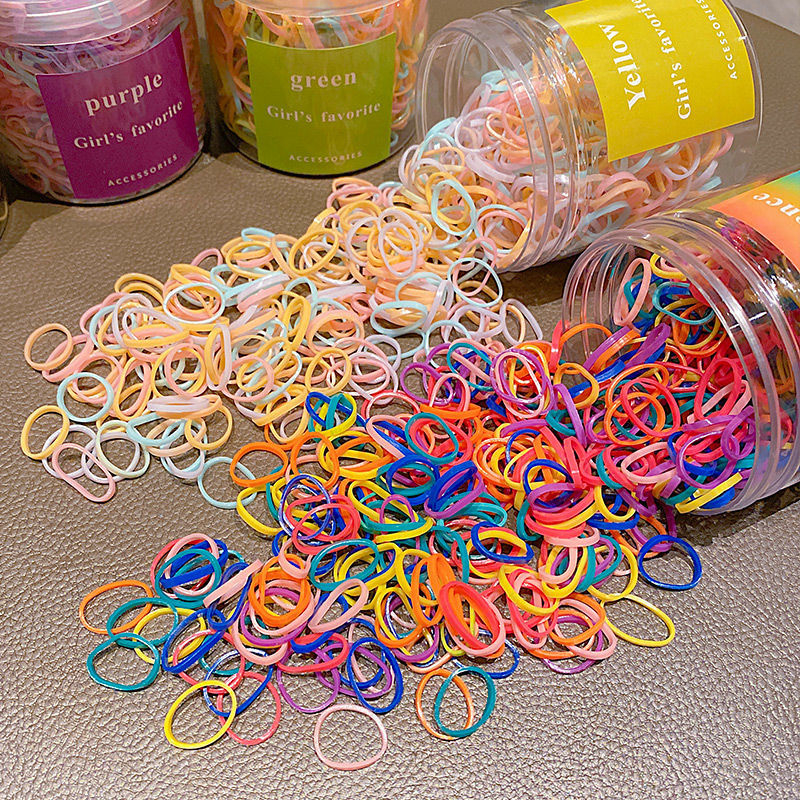 Детска еднократна гумена лента за коса, ръчна изработка, смесен материал, принцес стил