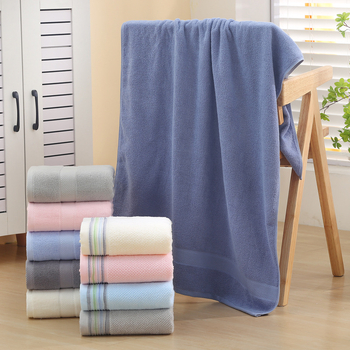 Qinrou 100% pamukani ručnik za kupanje i plažu, 300–400 g, Jacquard tkanje, 32s pređe