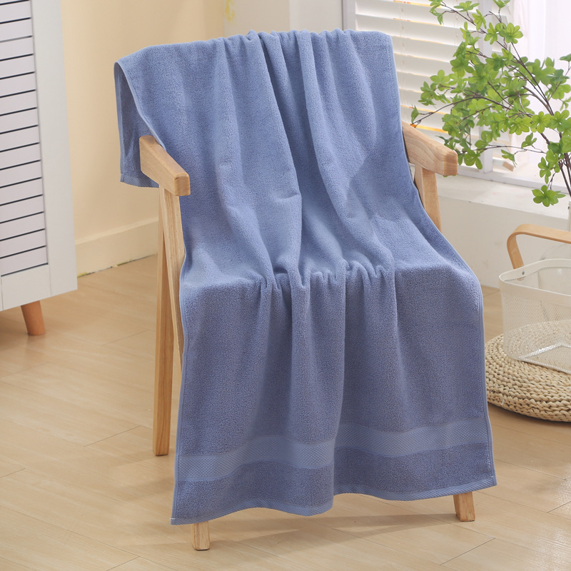 Qinrou 100% pamukani ručnik za kupanje i plažu, 300–400 g, Jacquard tkanje, 32s pređe