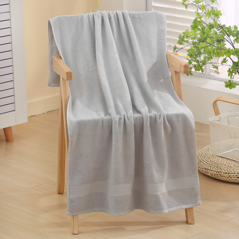 Qinrou 100% pamukani ručnik za kupanje i plažu, 300–400 g, Jacquard tkanje, 32s pređe