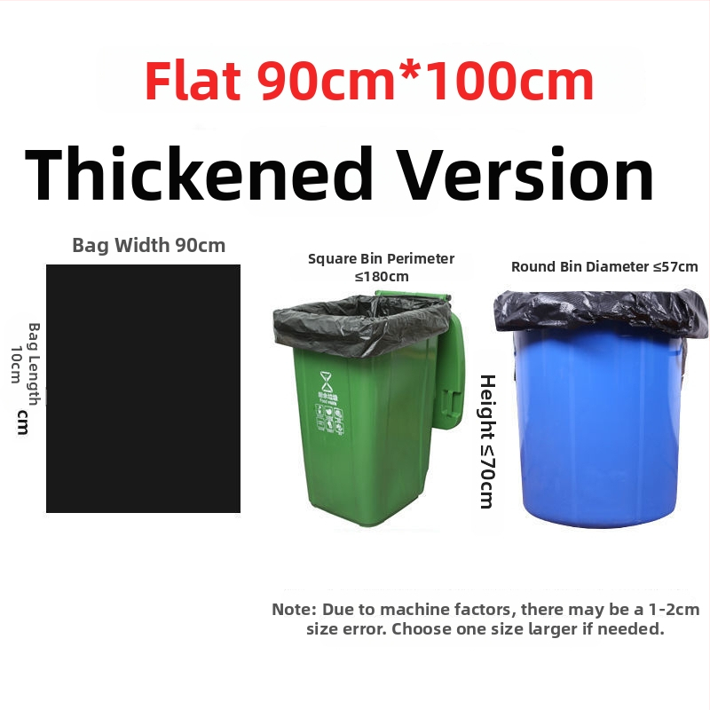 Polietilēna atkritumu somas, biezinātas, komerciālai lietošanai virtuvēs un viesnīcās, nebiodegradējamas