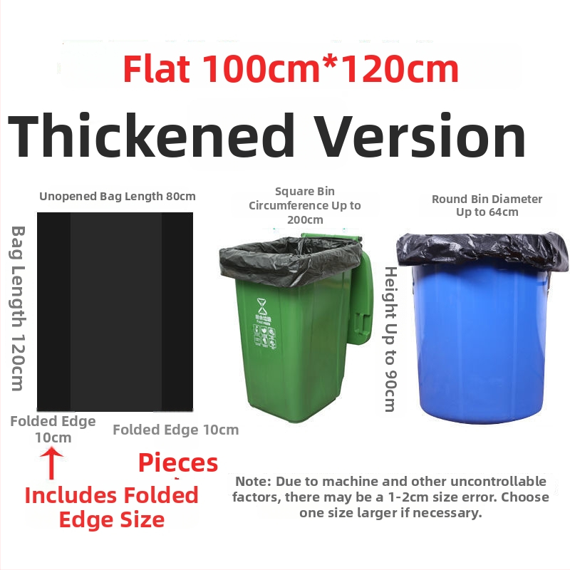 Polietilēna atkritumu somas, biezinātas, komerciālai lietošanai virtuvēs un viesnīcās, nebiodegradējamas