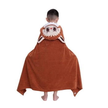 Kapuljačasta deka od Coral Fleece, izšivena, 300–400 g, 150D pređa, prilagođena obrada dostupna