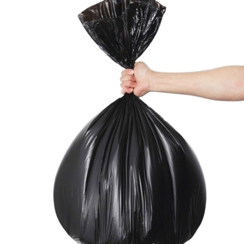 Polietilén szemeteszsákok, vastagítottak, kereskedelmi használatra konyhák és szállodák számára, biológiailag nem lebomló