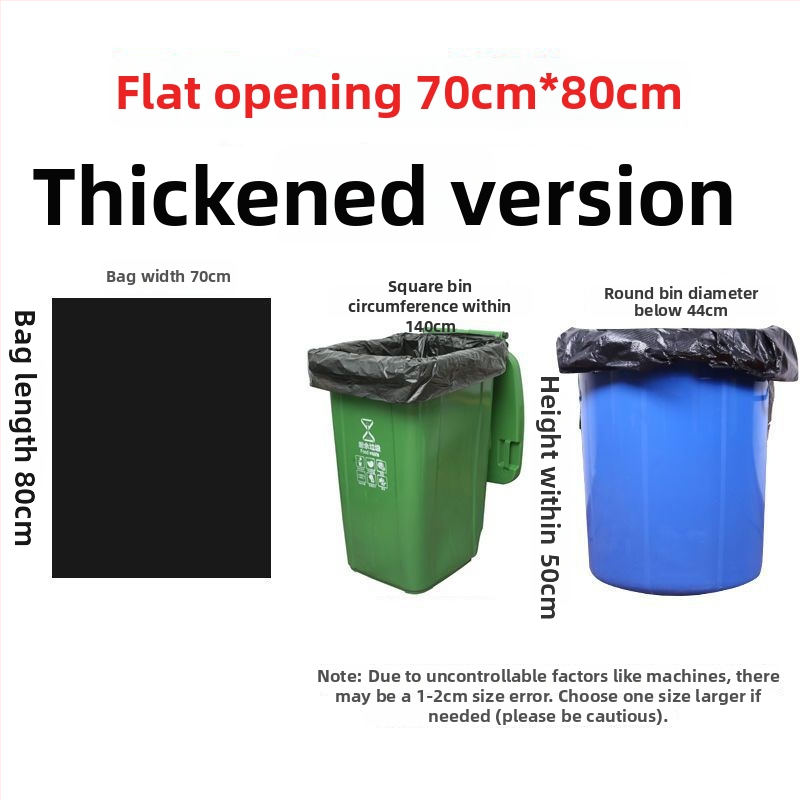 Polietileniniai šiukšlių maišai, stori, komerciniam naudojimui virtuvėse ir viešbučiuose, biologiškai neskaidūs