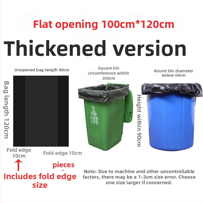 Polietileniniai šiukšlių maišai, stori, komerciniam naudojimui virtuvėse ir viešbučiuose, biologiškai neskaidūs