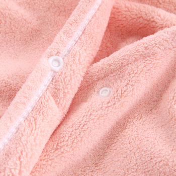 TU QIANG Baba kapucnis fürdőlepedő korall-flies anyagból, 150D, 300-400 g, hímzett, testreszabható