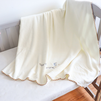 Baba fürdőlepedő kapucnival, gyorsan száradó korall fleece, idilli stílus, márka karitree