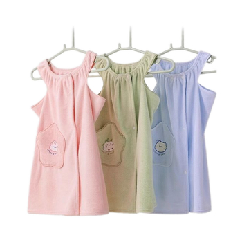 Ρόμπα μπάνιου για οικογενειακή χρήση - φοριέται ως κάλυμμα, γρήγορο στέγνωμα, 100% πολυεστέρας, για γονείς και παιδιά, 270g/480g