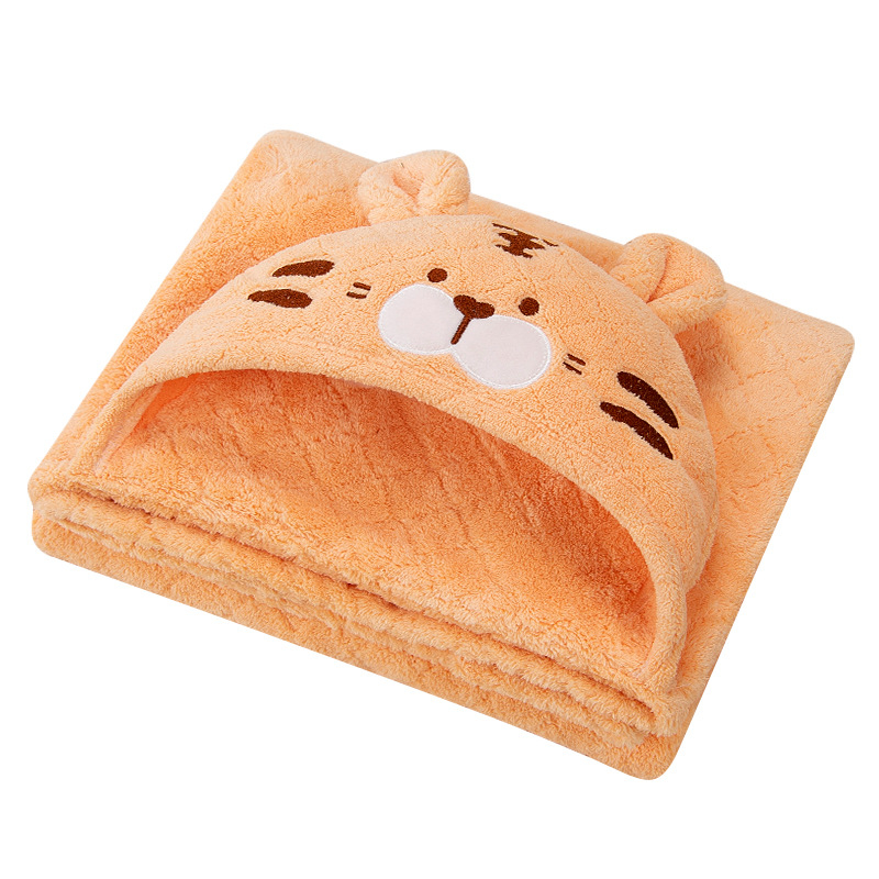 Pidole Korālās pūkas bērnu vannas dvielis pončo – multenes stil, no zīdaiņa līdz 6 gadiem, ātra žāvēšana, ļoti mīksts, absorbējošs