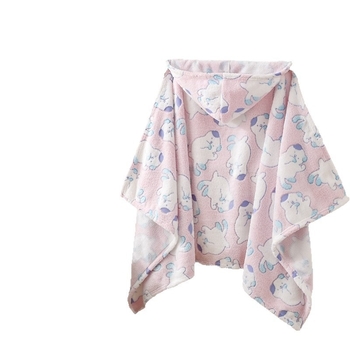 Dječji ogrtač za kupanje s kapuljačom - koralni fleece, 200–300 g, 150d pređa, Proces tiska, Li qingya