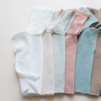 Peilan Gyerekeknek szóló kapucnis törölköző, 100% pamut, waffle szövés, 170–200 g, 32s fonal