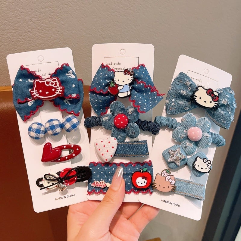 Κλιπ μαλλιών με φιόγκο για παιδιά, χειροποίητο, με ενθέσεις από κράμα ψευδάργύρου, από κράμα και ύφασμα, κλιπ για πλευρικές φράντζες, αξεσουάρ κεφαλής σε στυλ παραμυθένιο