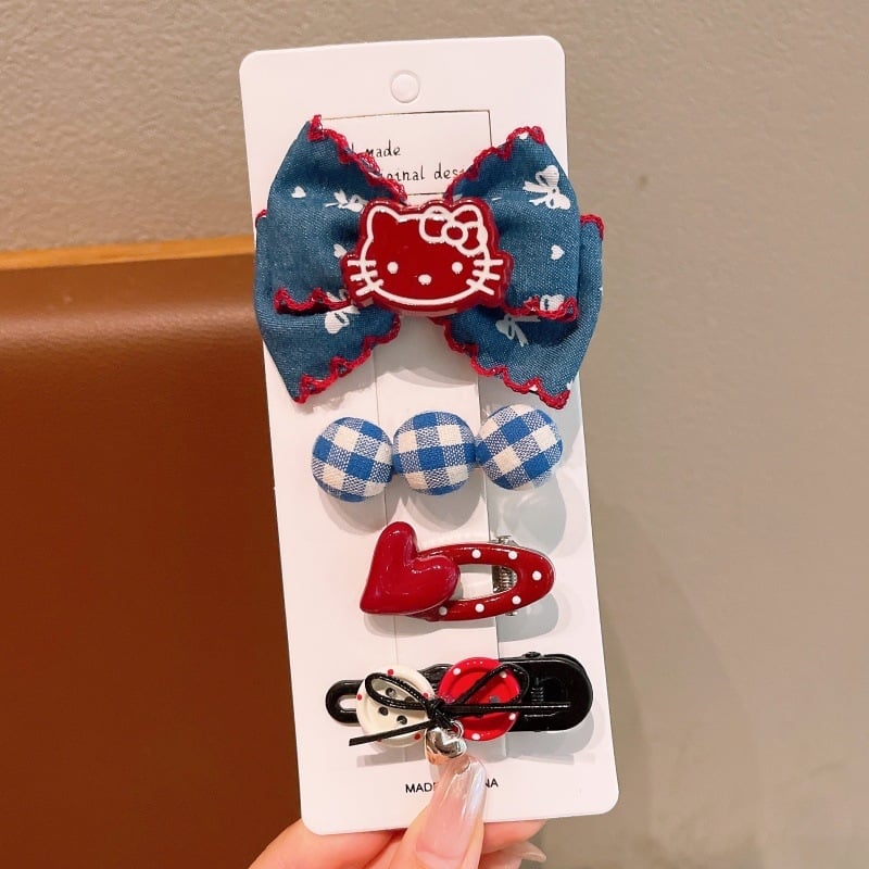 Κλιπ μαλλιών με φιόγκο για παιδιά, χειροποίητο, με ενθέσεις από κράμα ψευδάργύρου, από κράμα και ύφασμα, κλιπ για πλευρικές φράντζες, αξεσουάρ κεφαλής σε στυλ παραμυθένιο