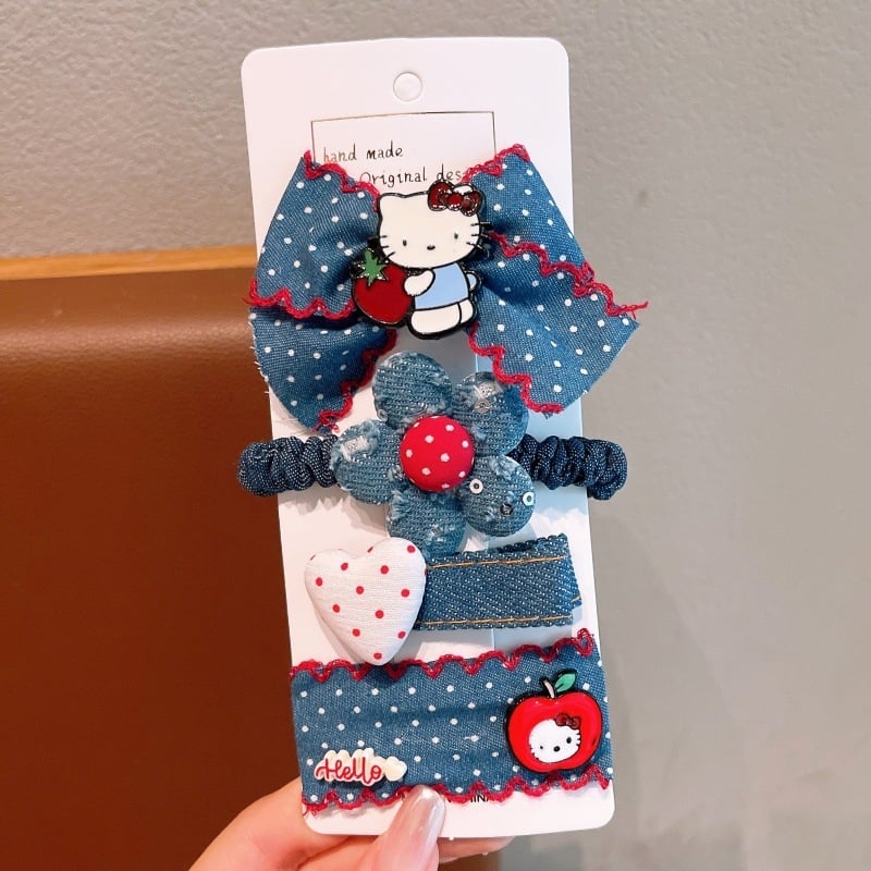 Κλιπ μαλλιών με φιόγκο για παιδιά, χειροποίητο, με ενθέσεις από κράμα ψευδάργύρου, από κράμα και ύφασμα, κλιπ για πλευρικές φράντζες, αξεσουάρ κεφαλής σε στυλ παραμυθένιο