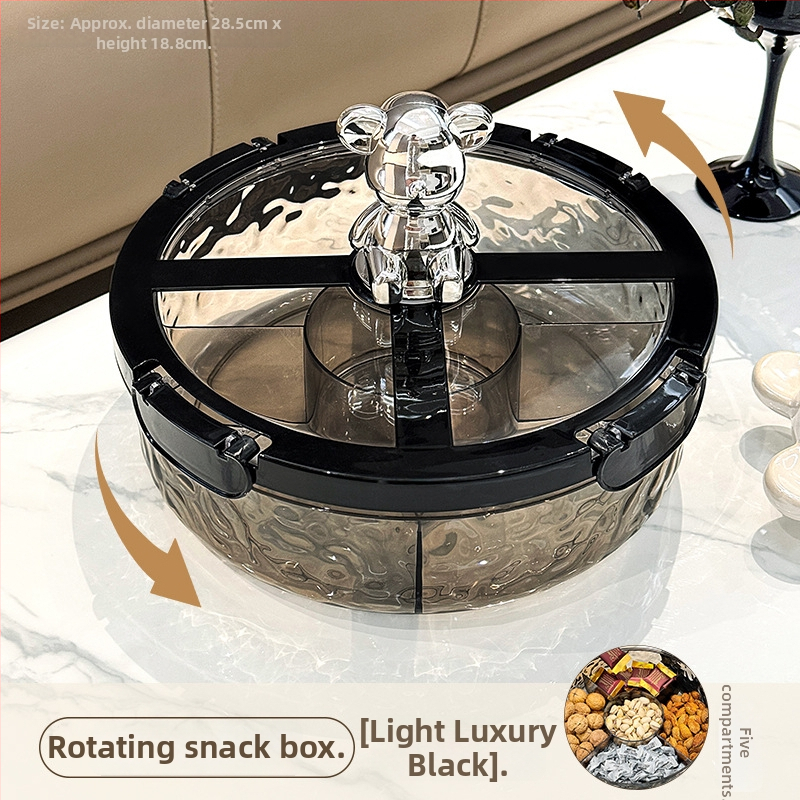 Vaisių lėkštė su skyriais, medžiaga: šilko gėlės, universalaus stiliaus, be pritaikymo