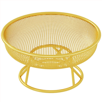 Džiovintų vaisių lėkštė svetainei su drenažo dizainu – šiuolaikinis minimalistinis geležies meno užkandžių dubuo